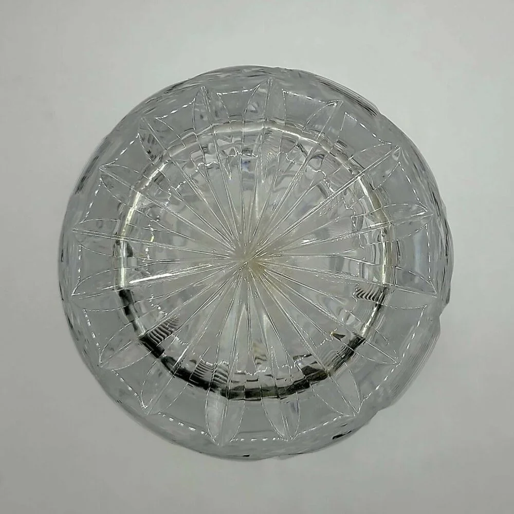 WATERFORD Crystal Clear Cut Clare Pineapple & Diamond SKYSHELL Vase 8" Tall - Picture 4 of 7